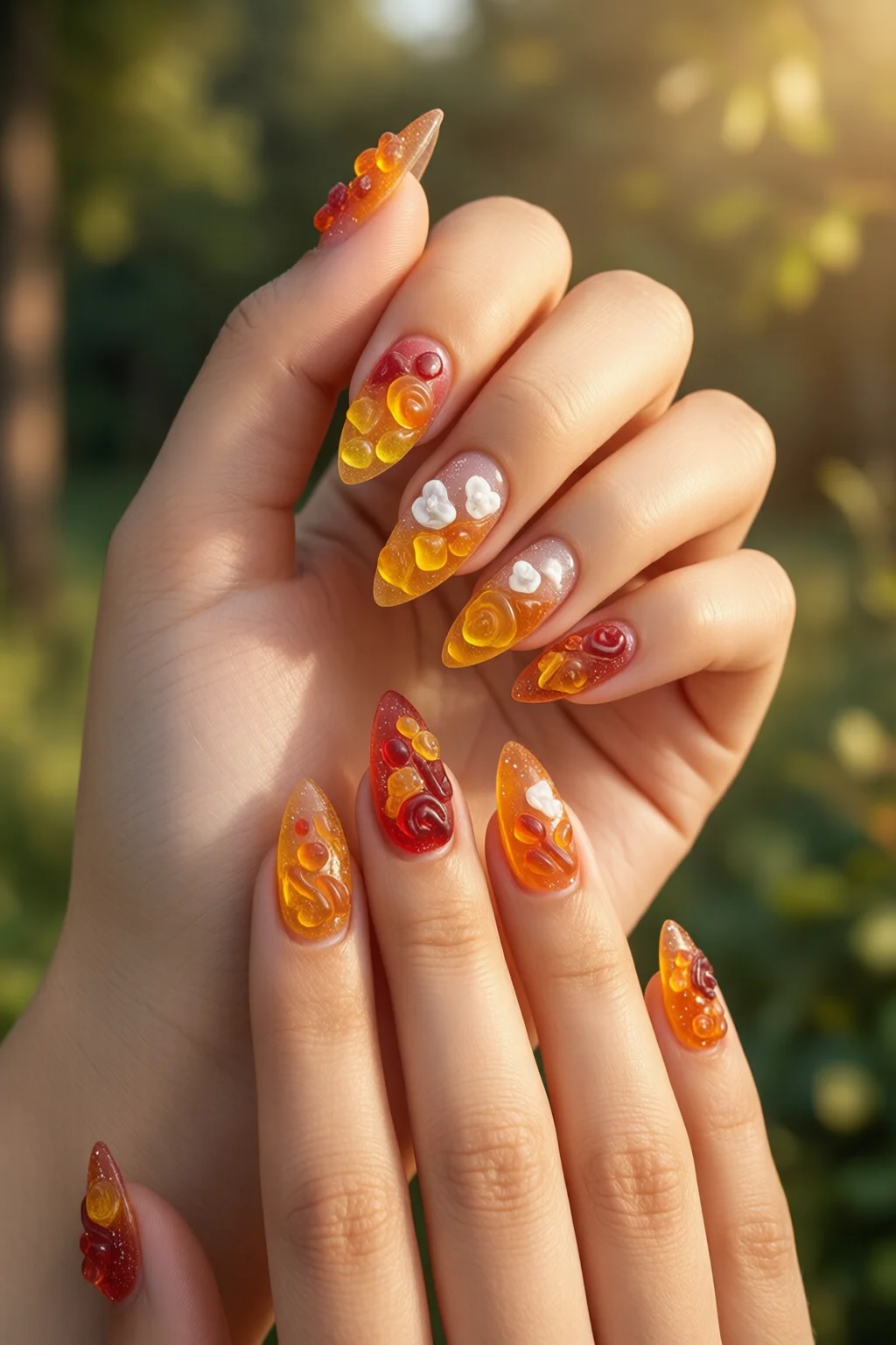 3D gummy nails