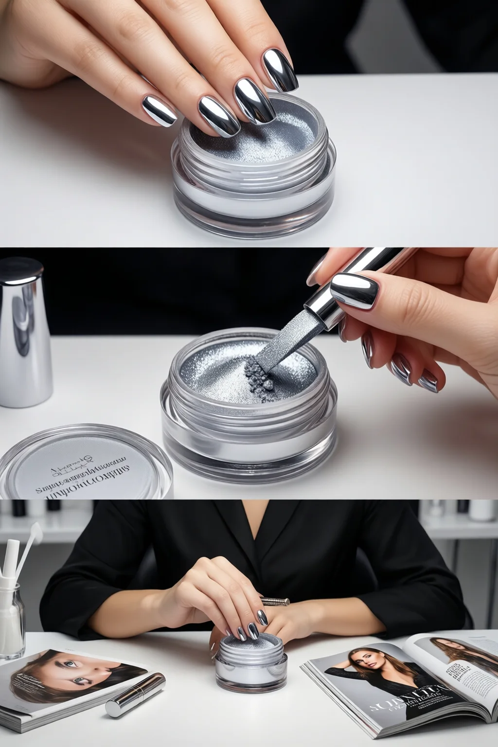 best chrome nail powder