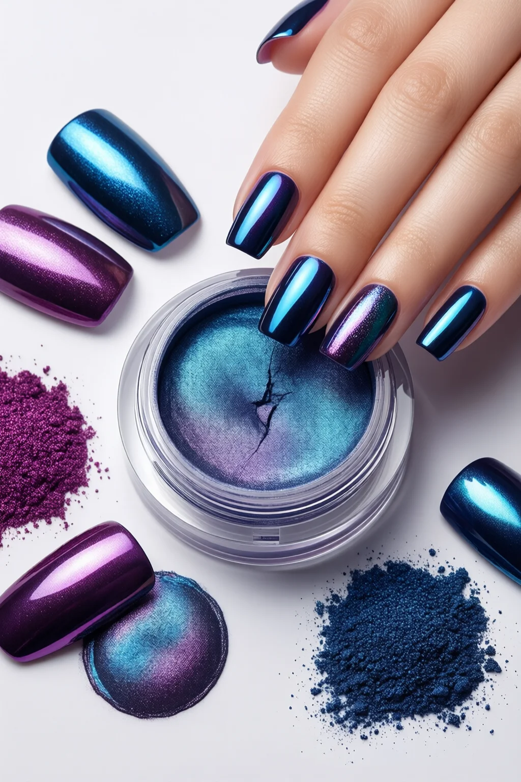 best chrome nail powder