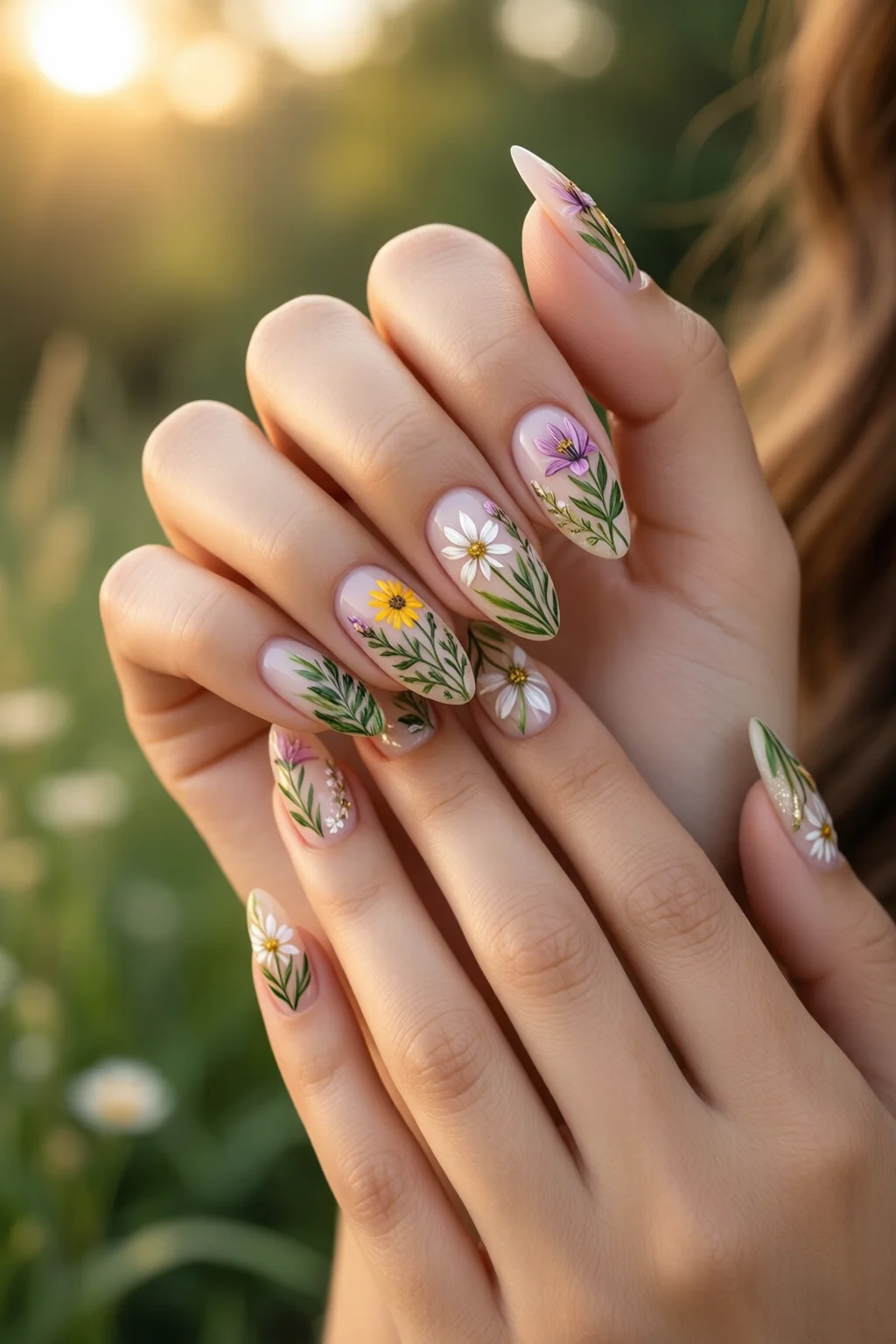 blooming botanical nails