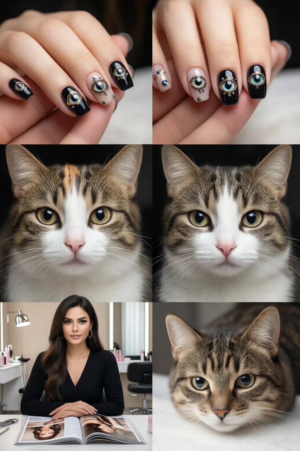 cat eye nails at home