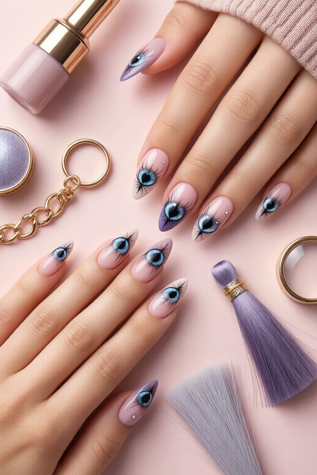 cat eye nails at home