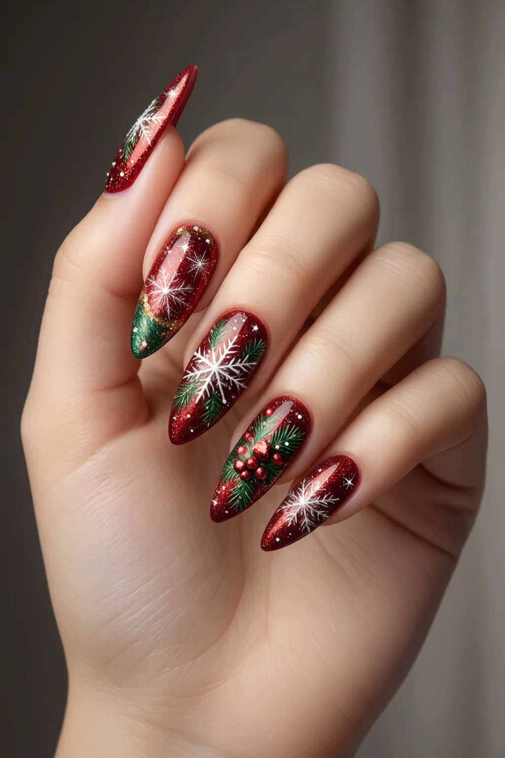 Christmas nails - professional guide and tips