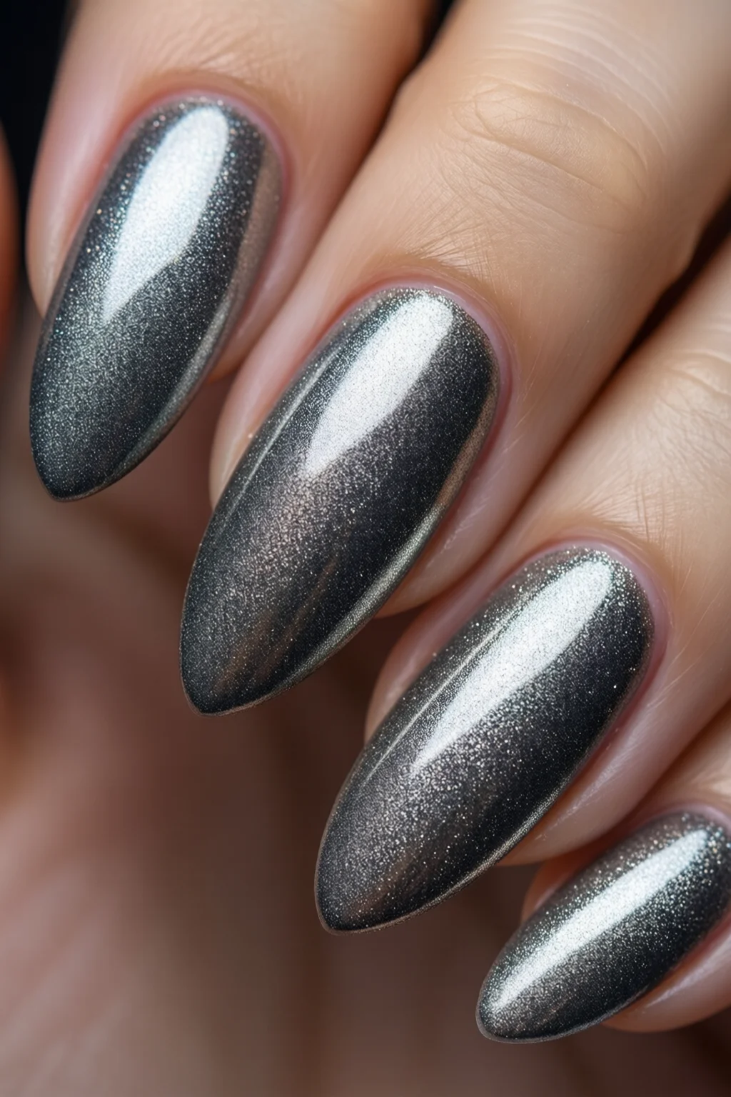 chrome powder nails