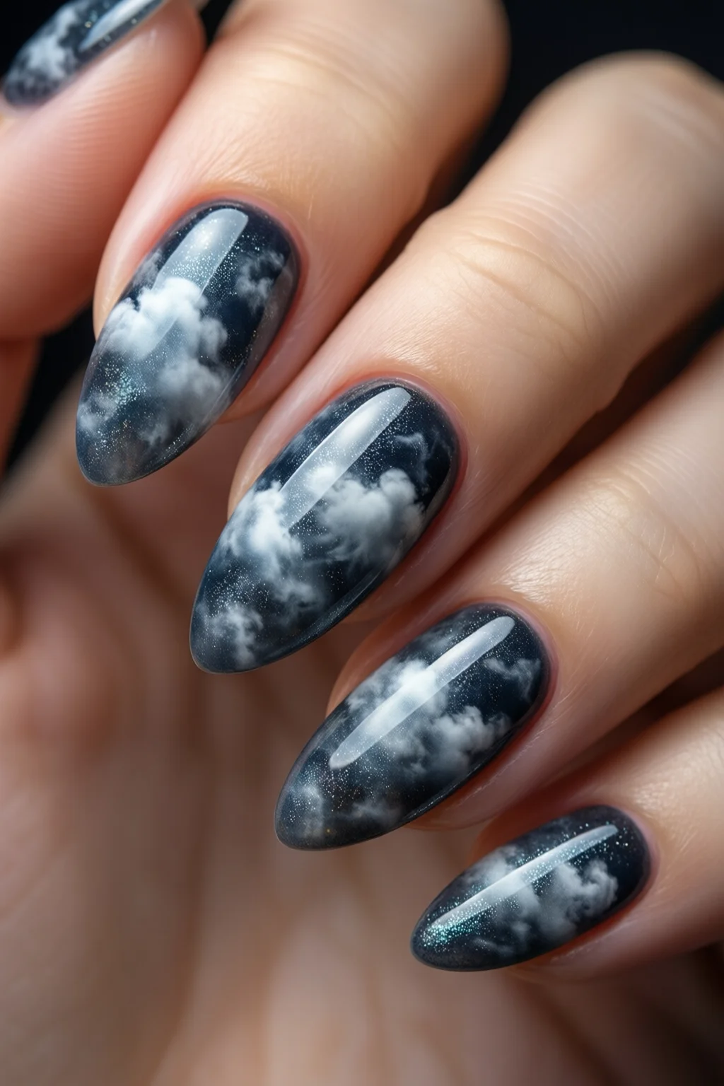 cloudy nails