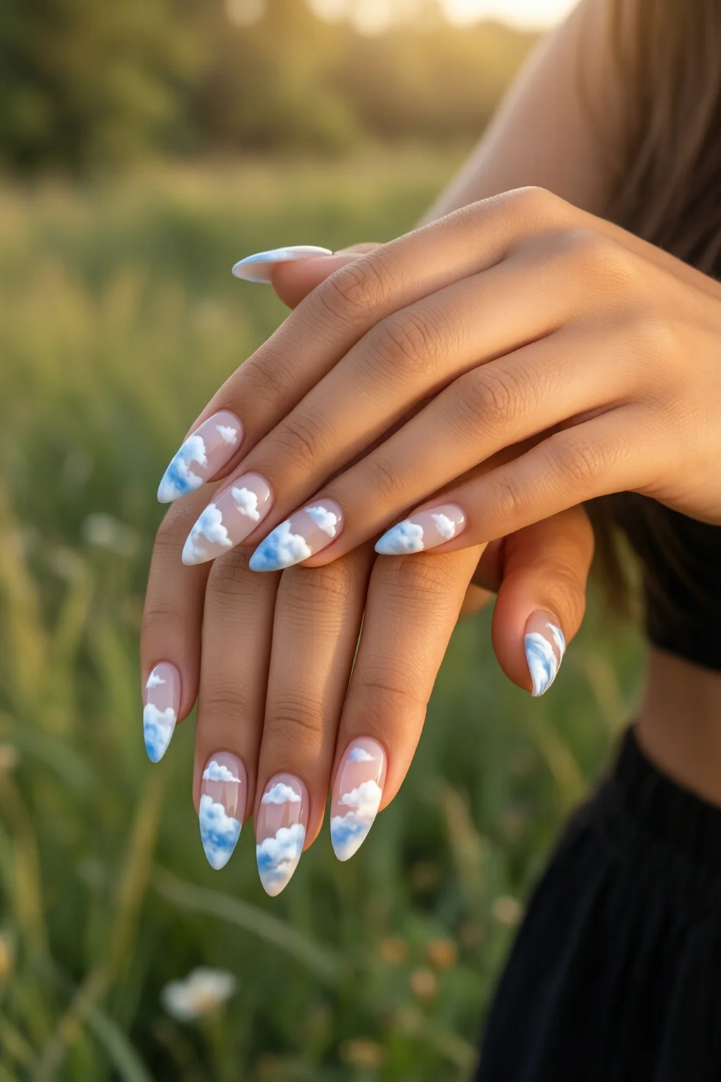 cloudy nails