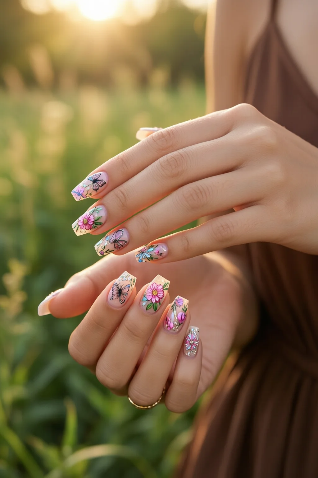 DIY nail stickers