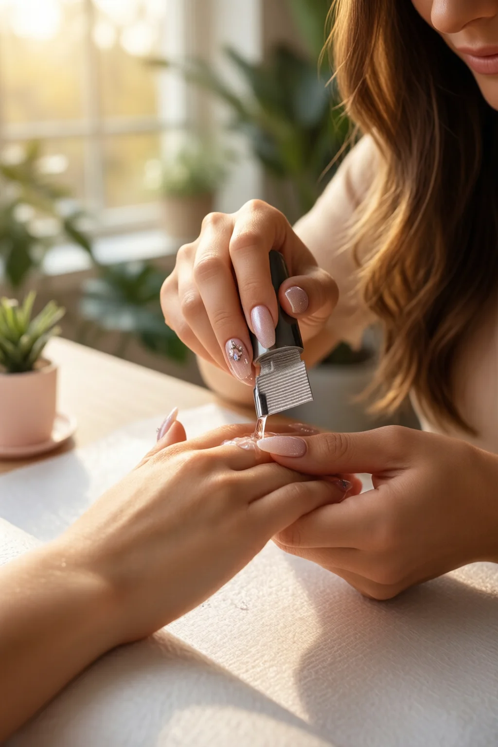 gel nail removal at home