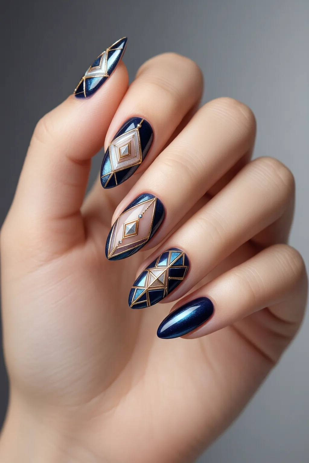 geometric nail art - professional guide and tips