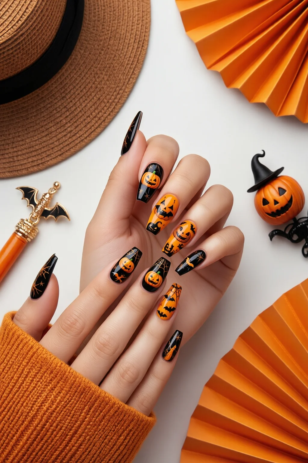 Halloween nail art
