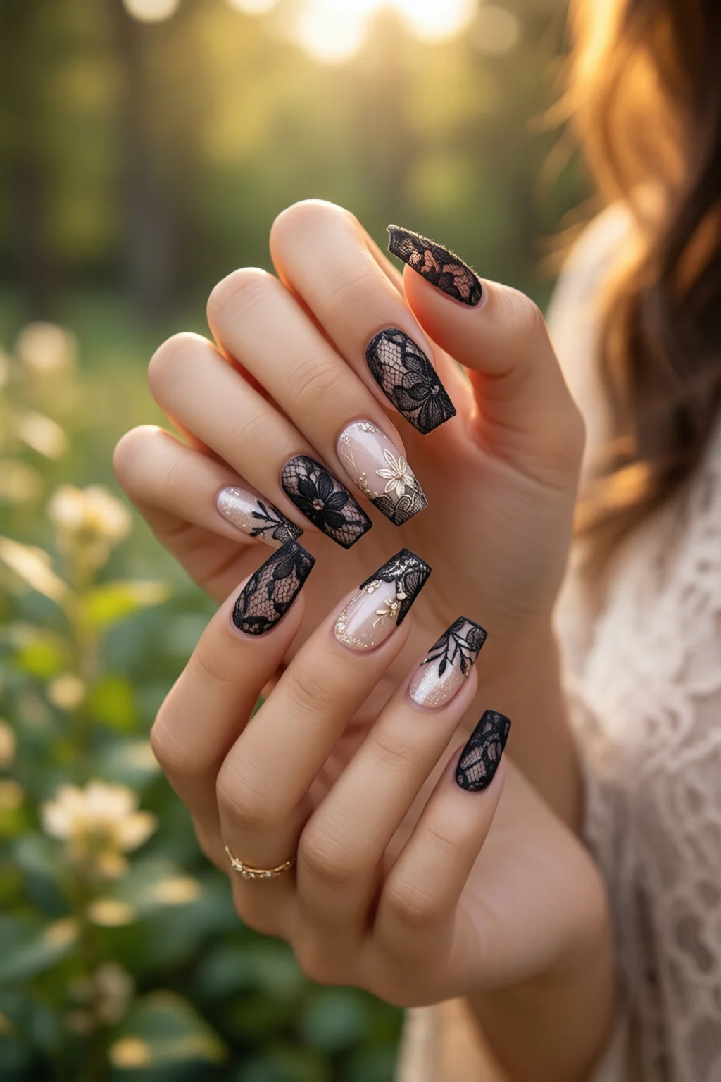 lace nail art