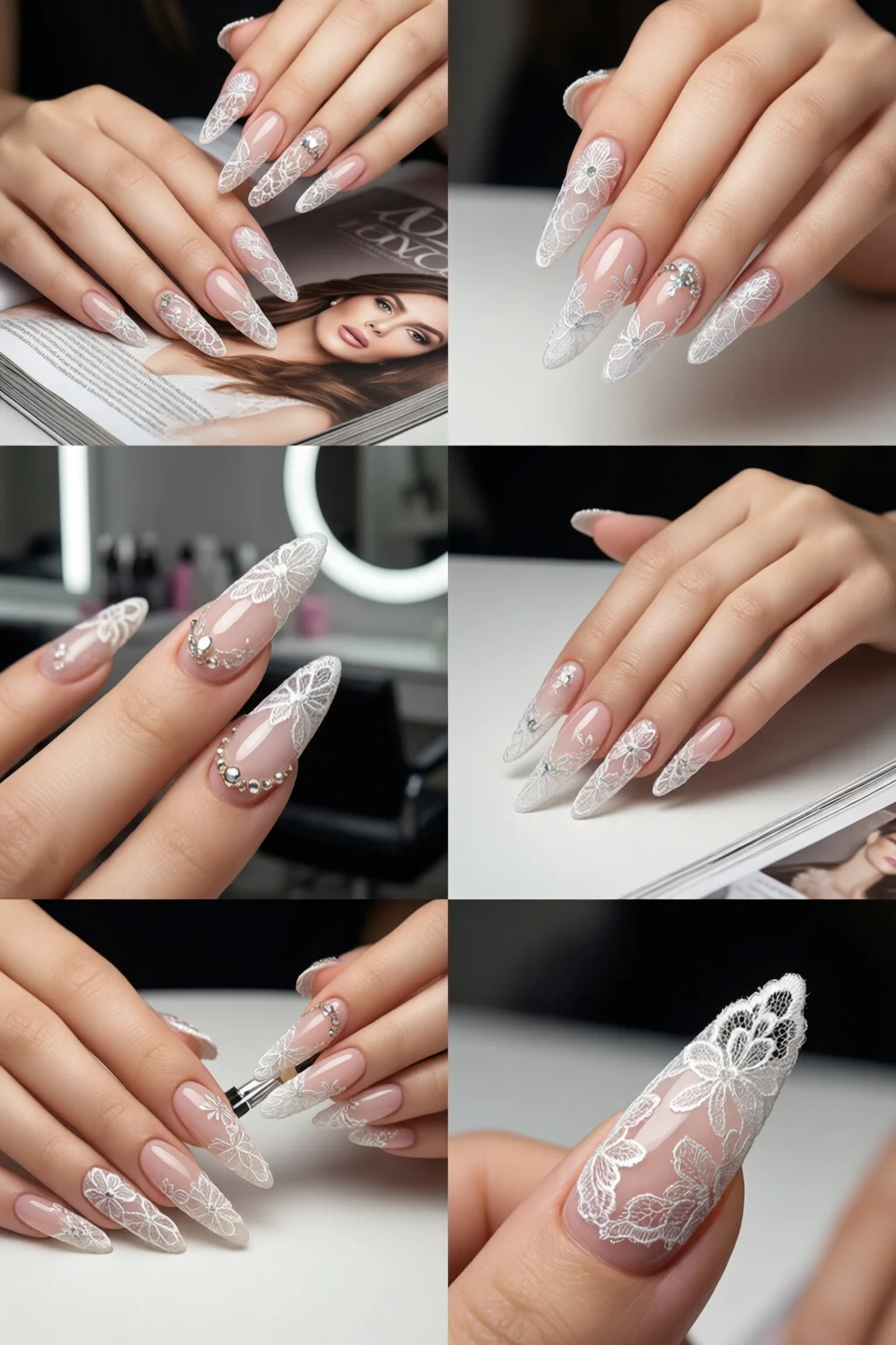 lace nail art