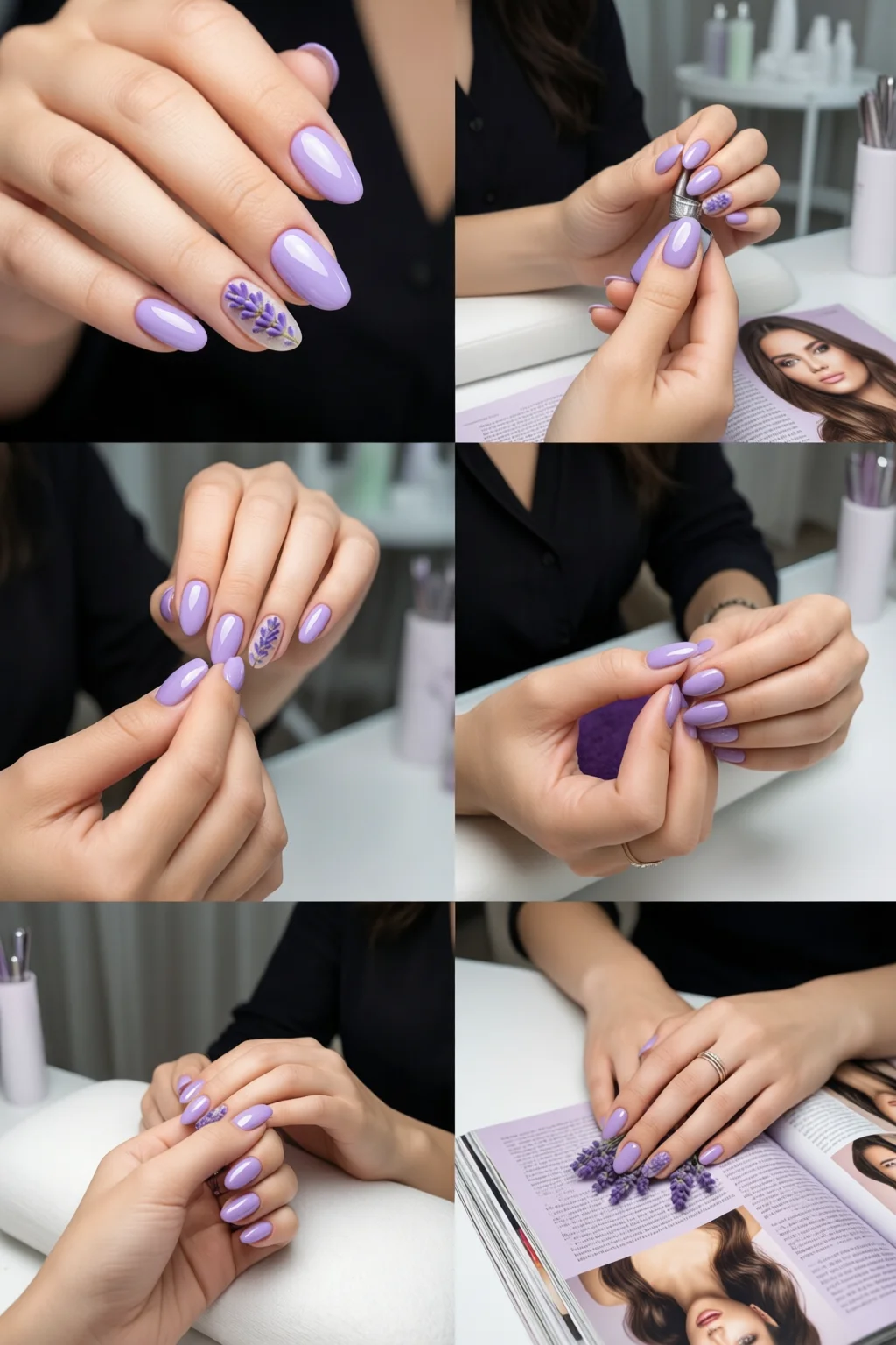 lavender nails