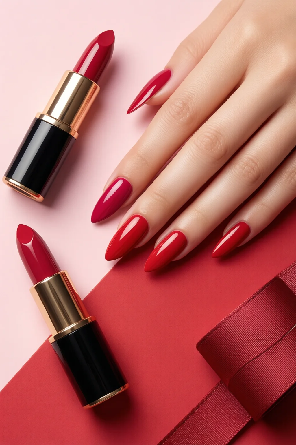 lipstick nail shape