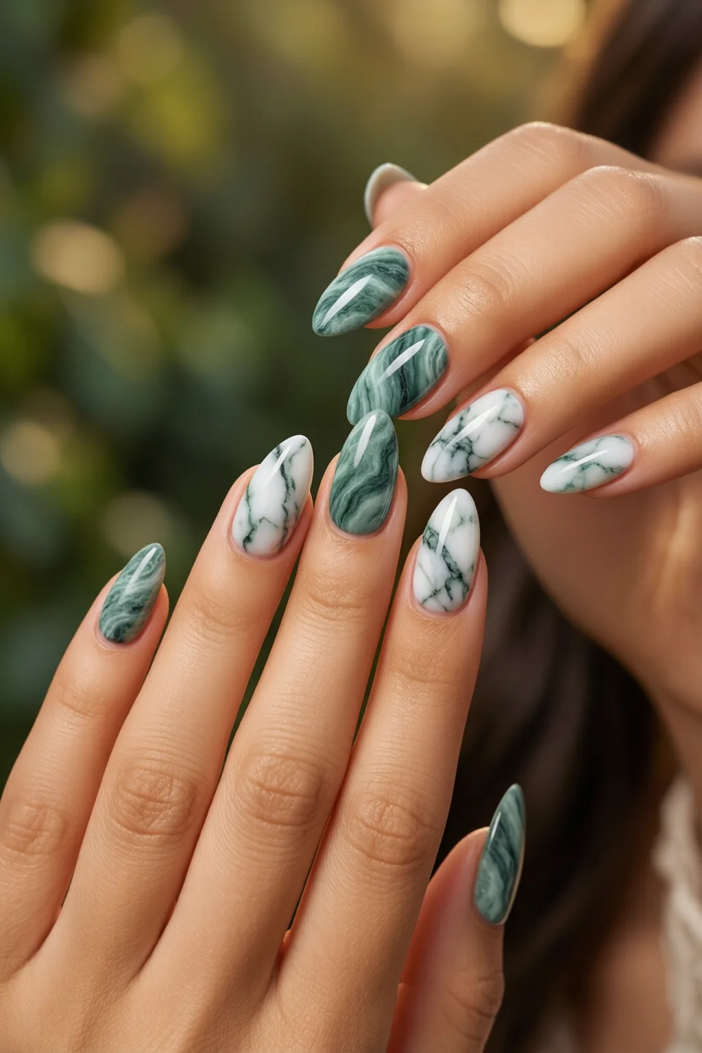 marble nails