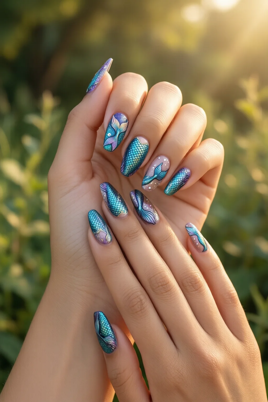 mermaid nails