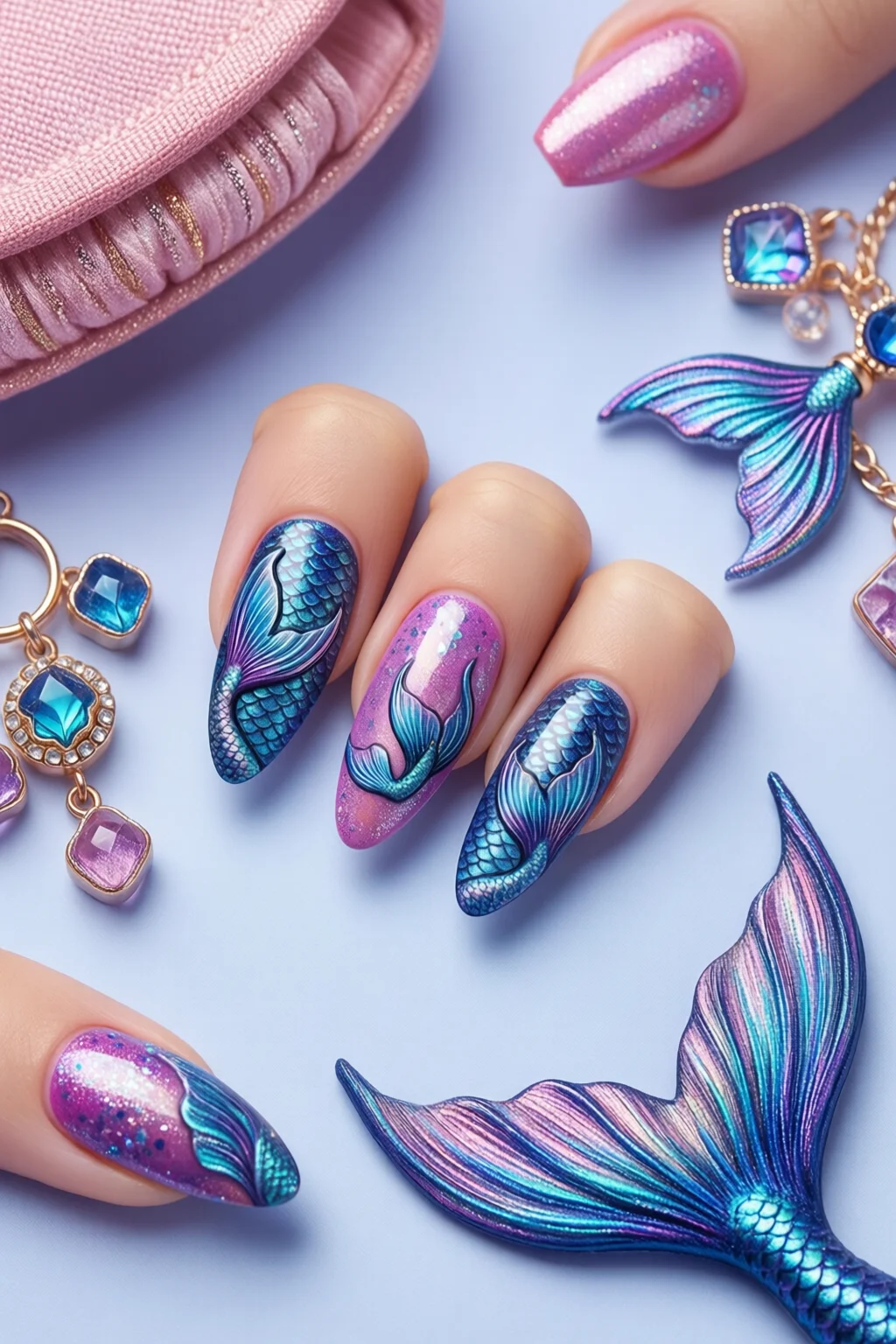 mermaid nails