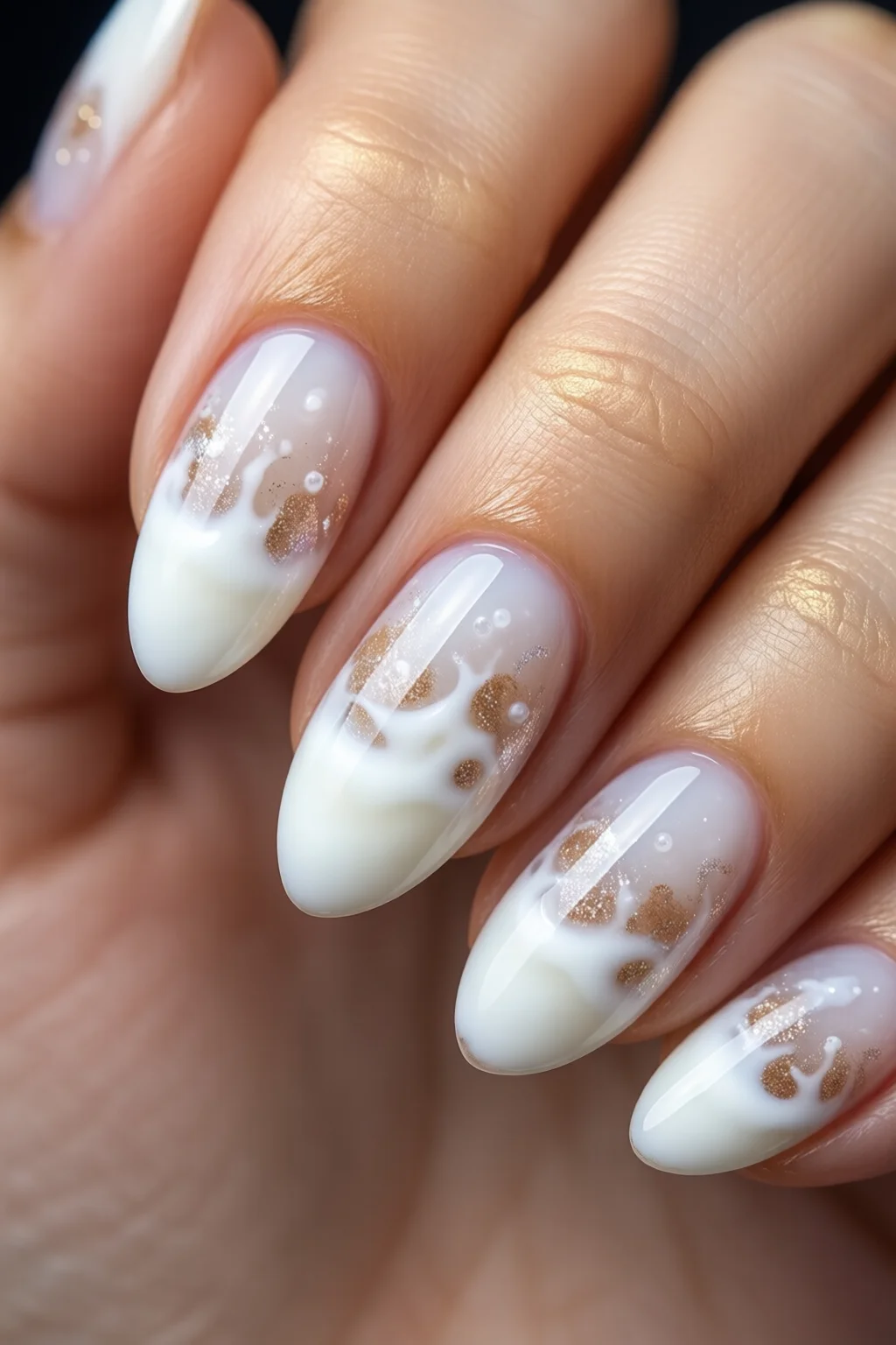 milk bath nails