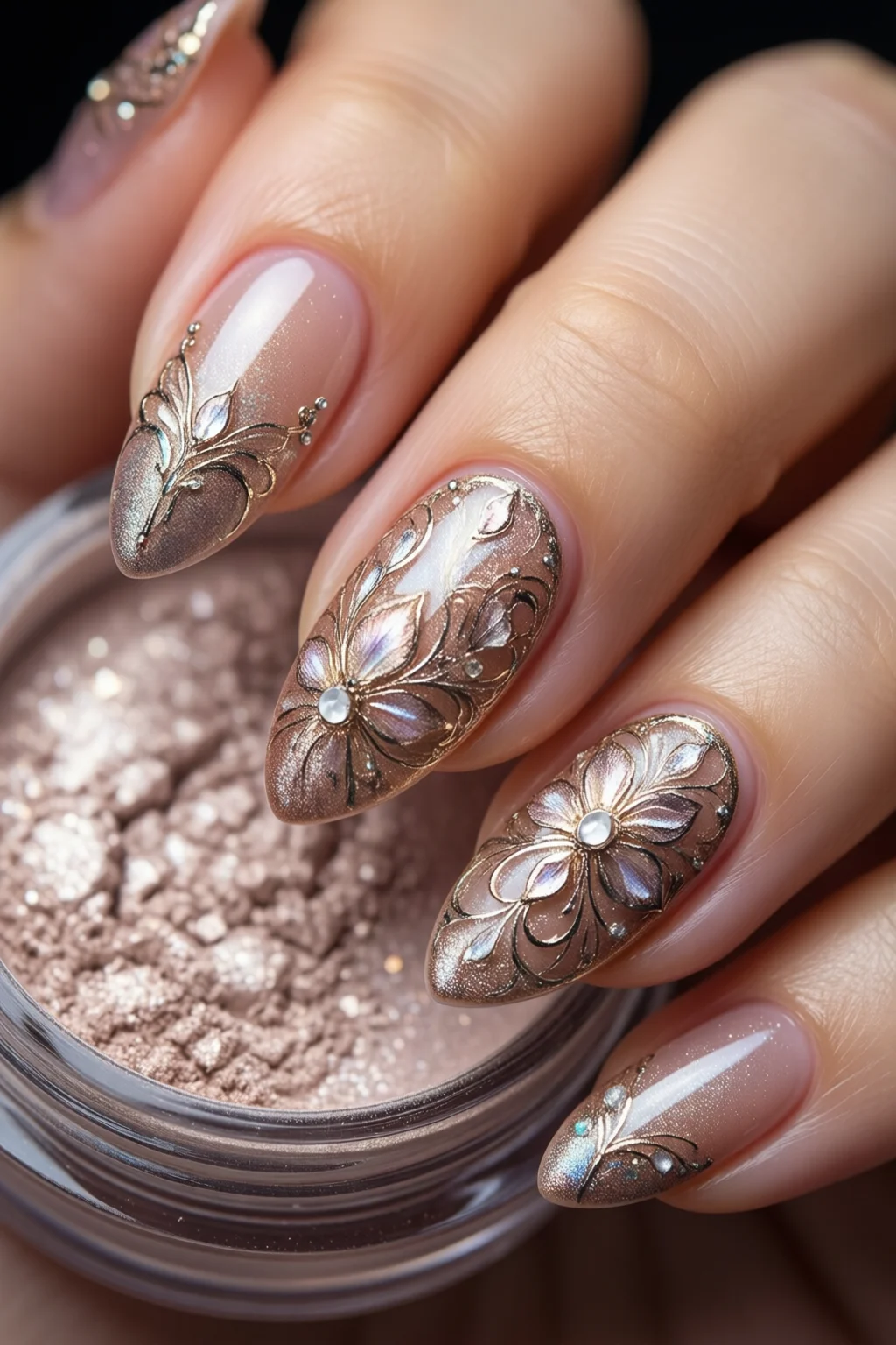 mirror nail powder
