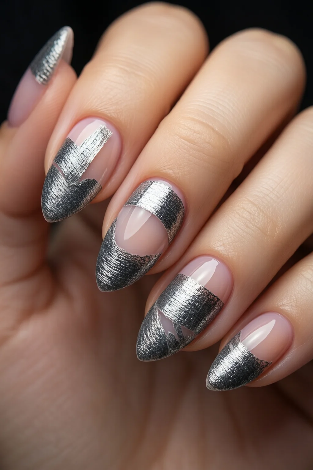 nail art with tape