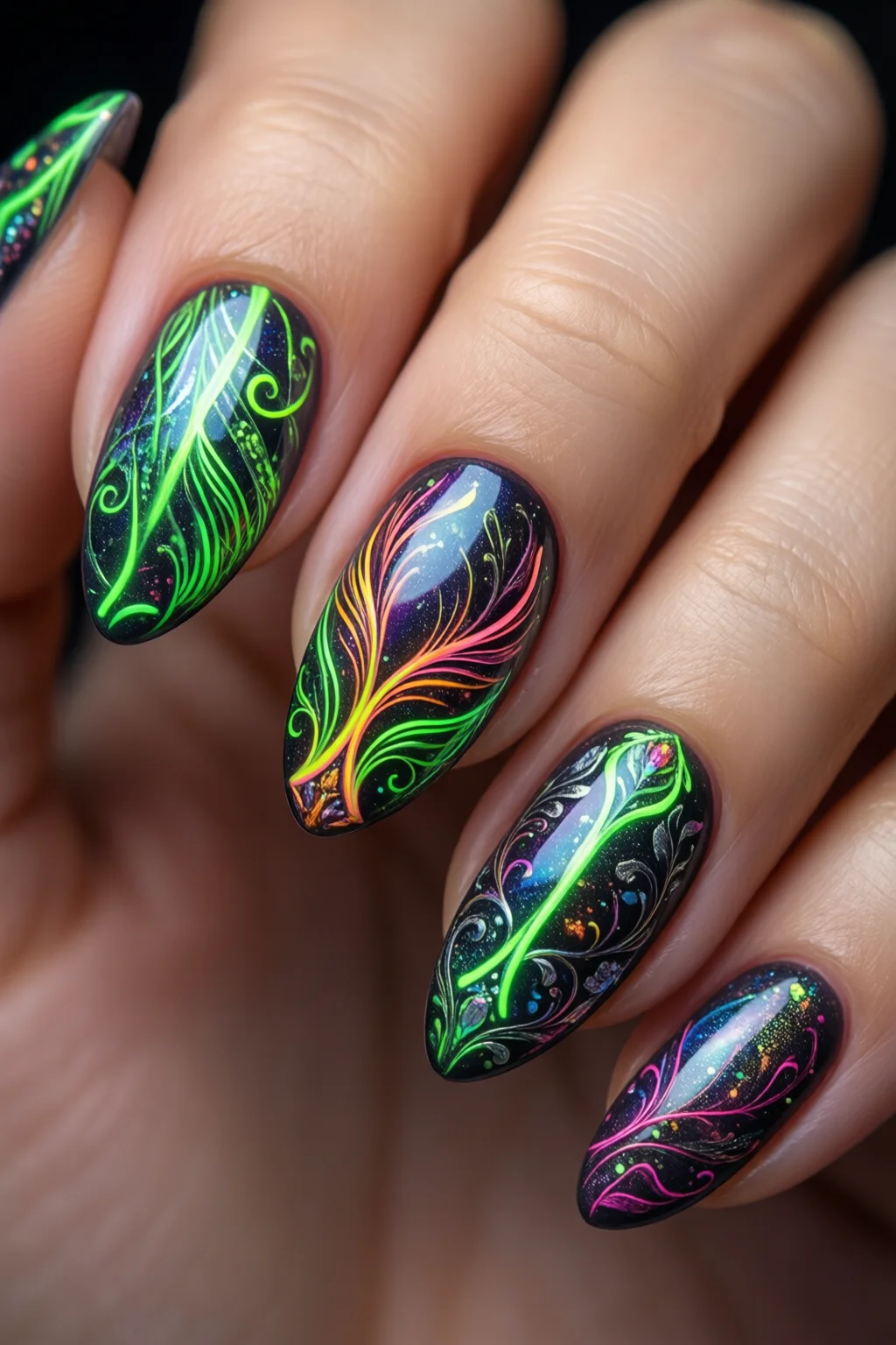 neon nails