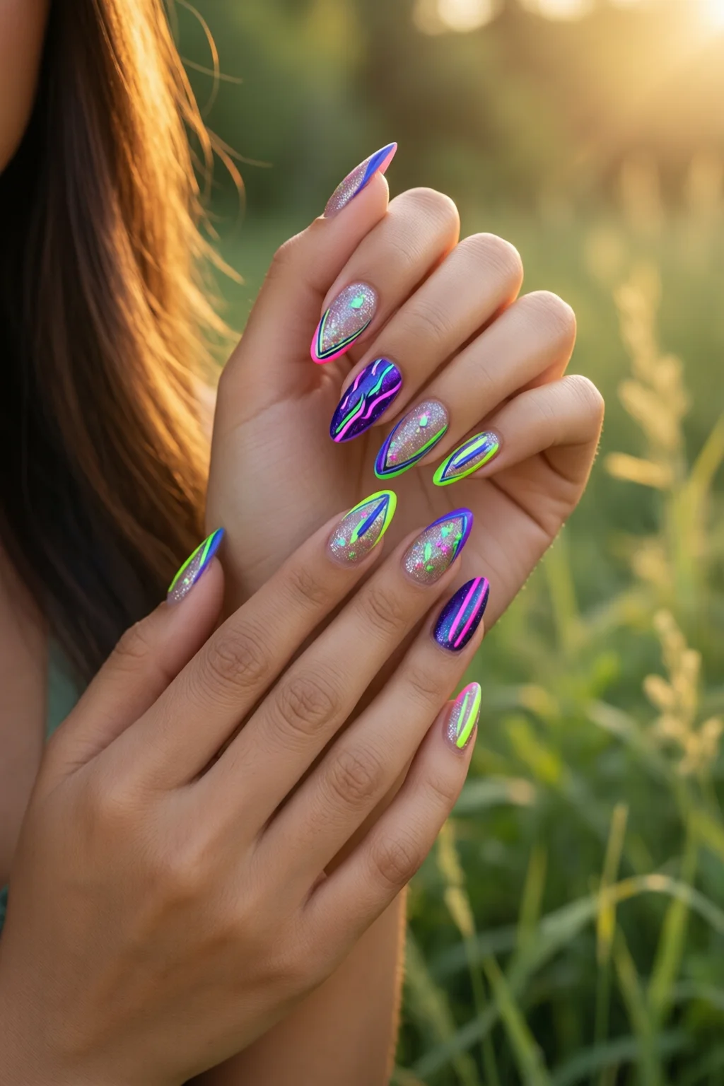 neon nails