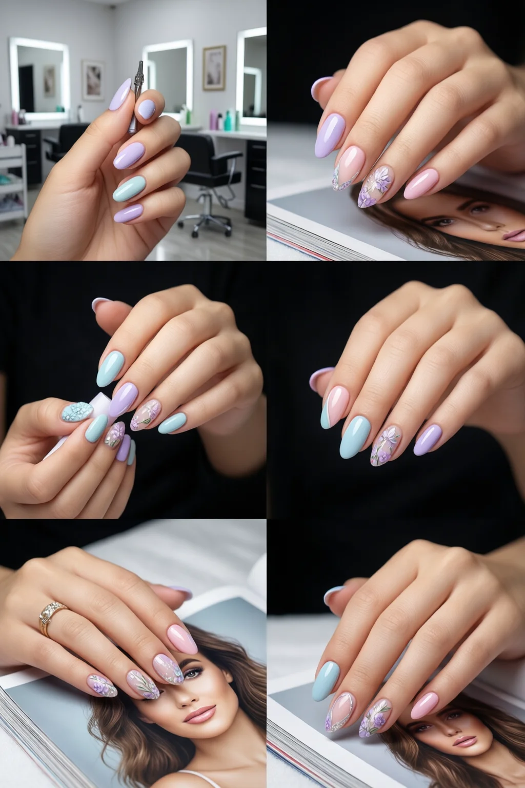 pastel nails