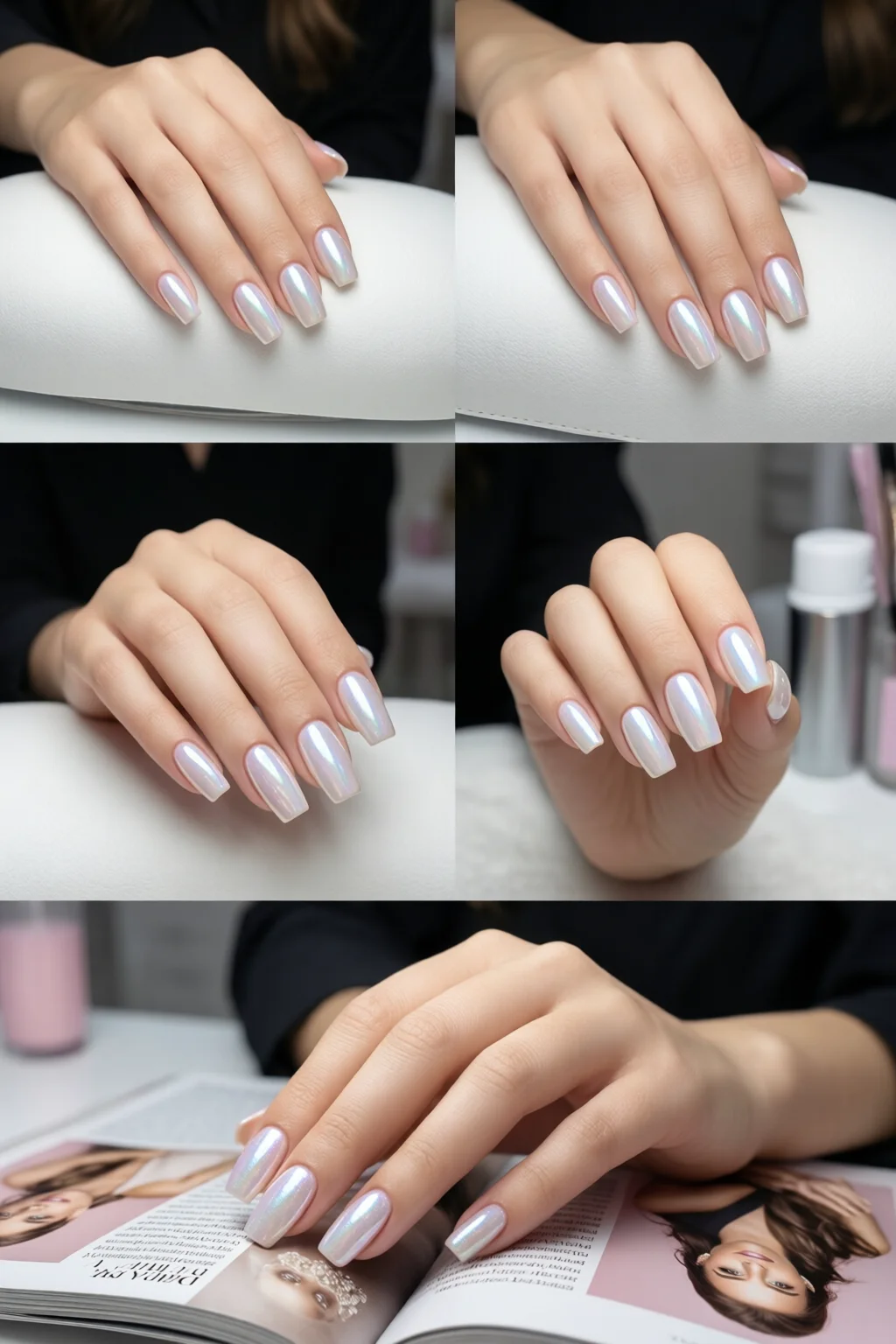pearlescent nails