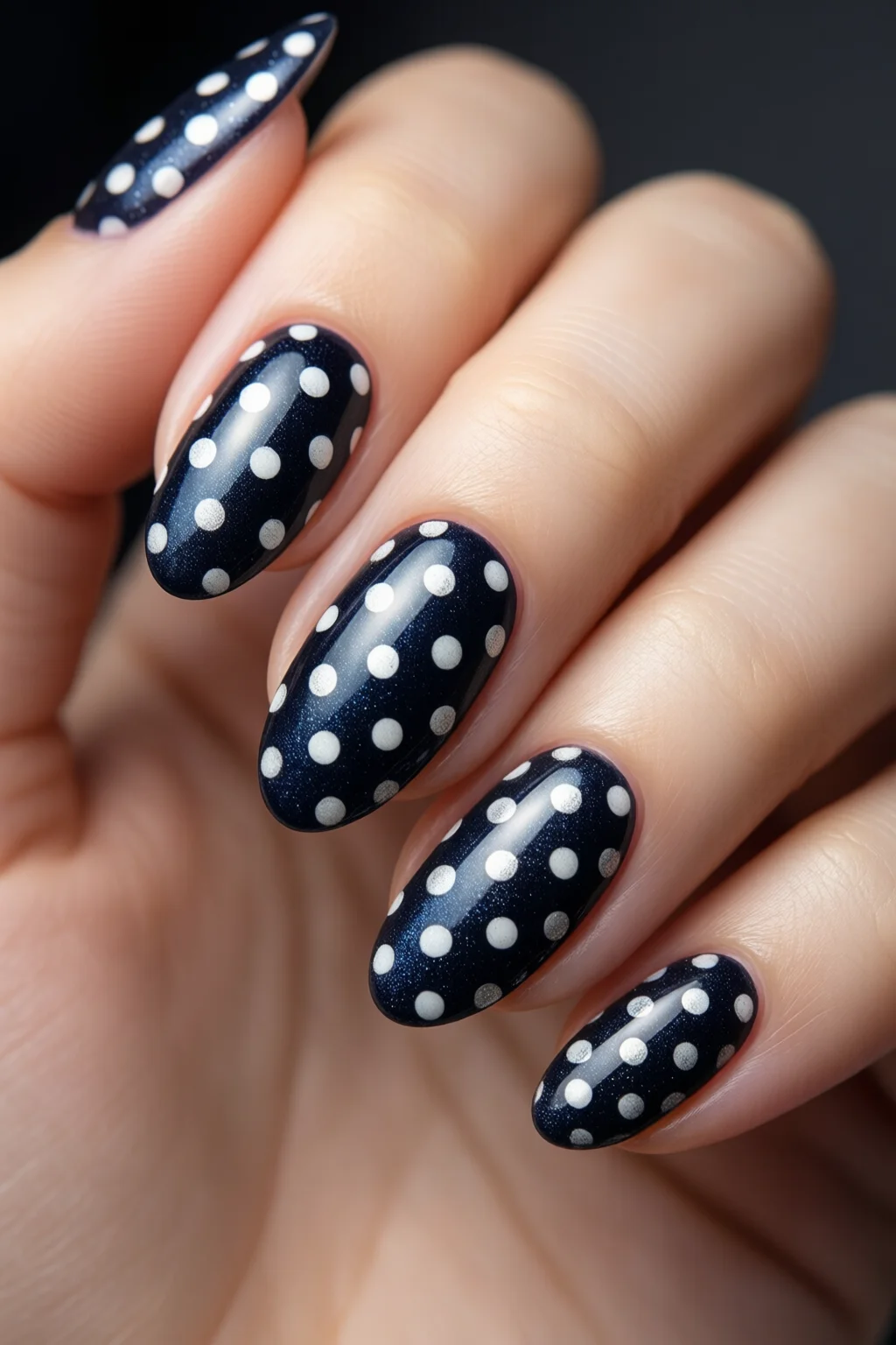 polka dot nails