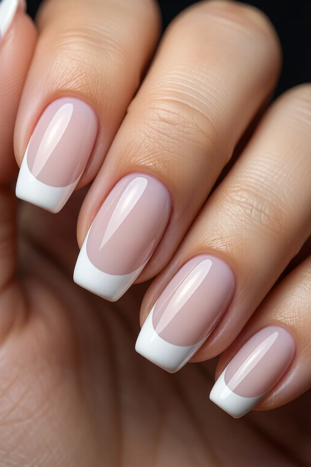 reverse French manicure