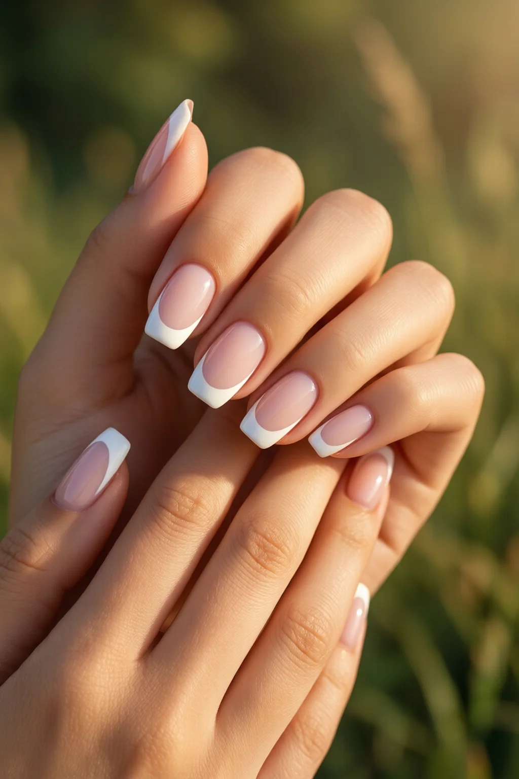 reverse French manicure