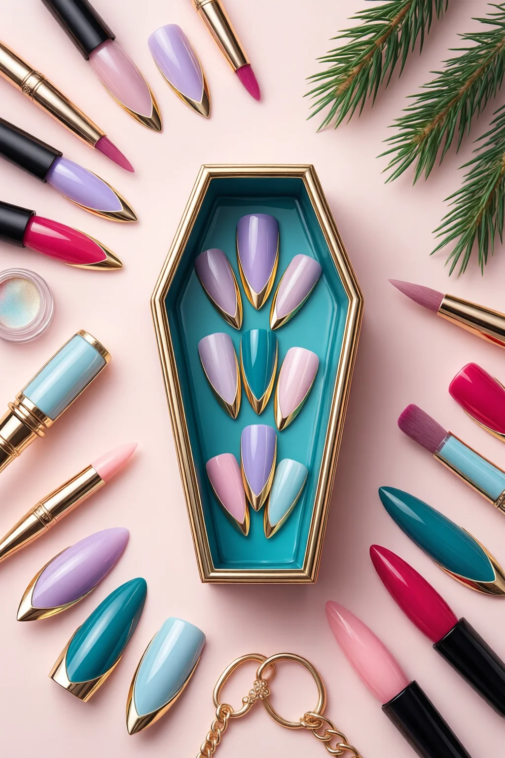 coffin nail shape how to