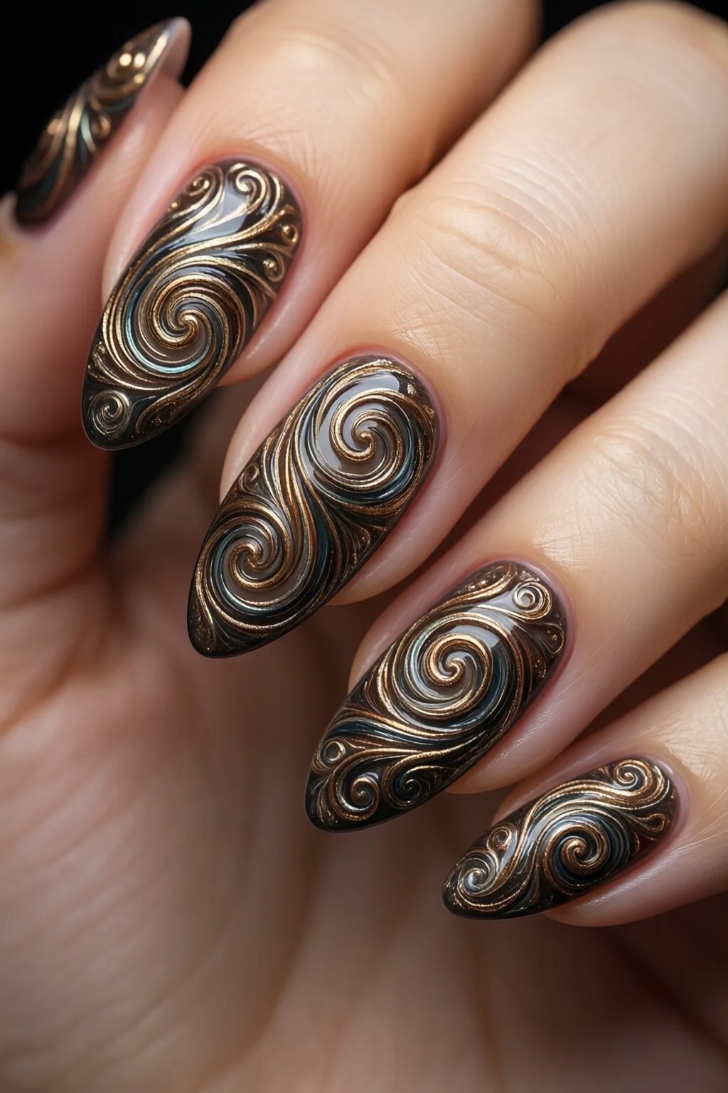 swirl nails
