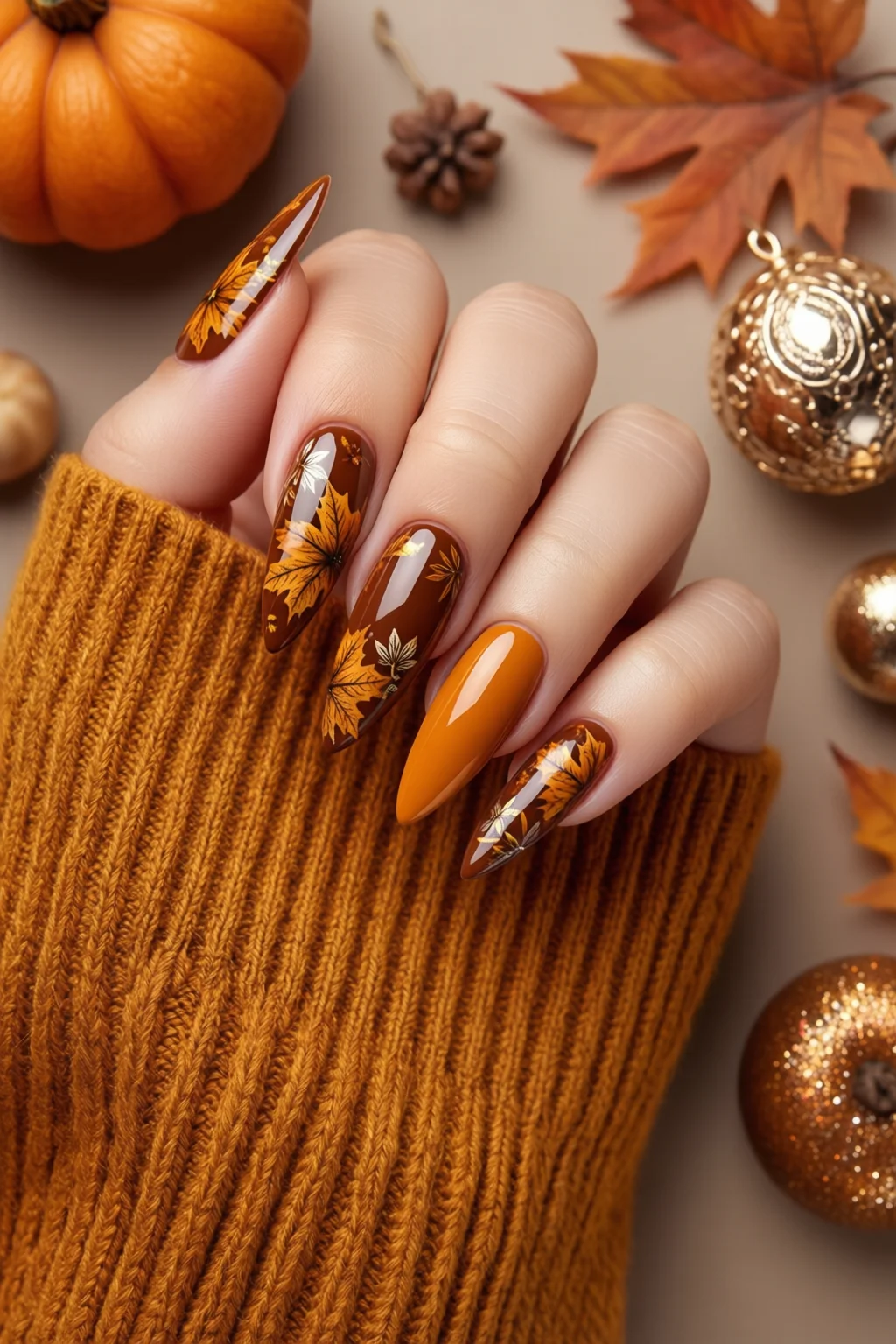 Thanksgiving nails