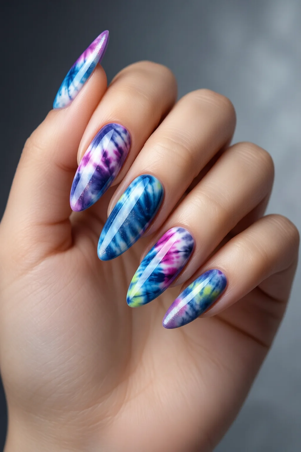 tie dye nails - professional guide and tips