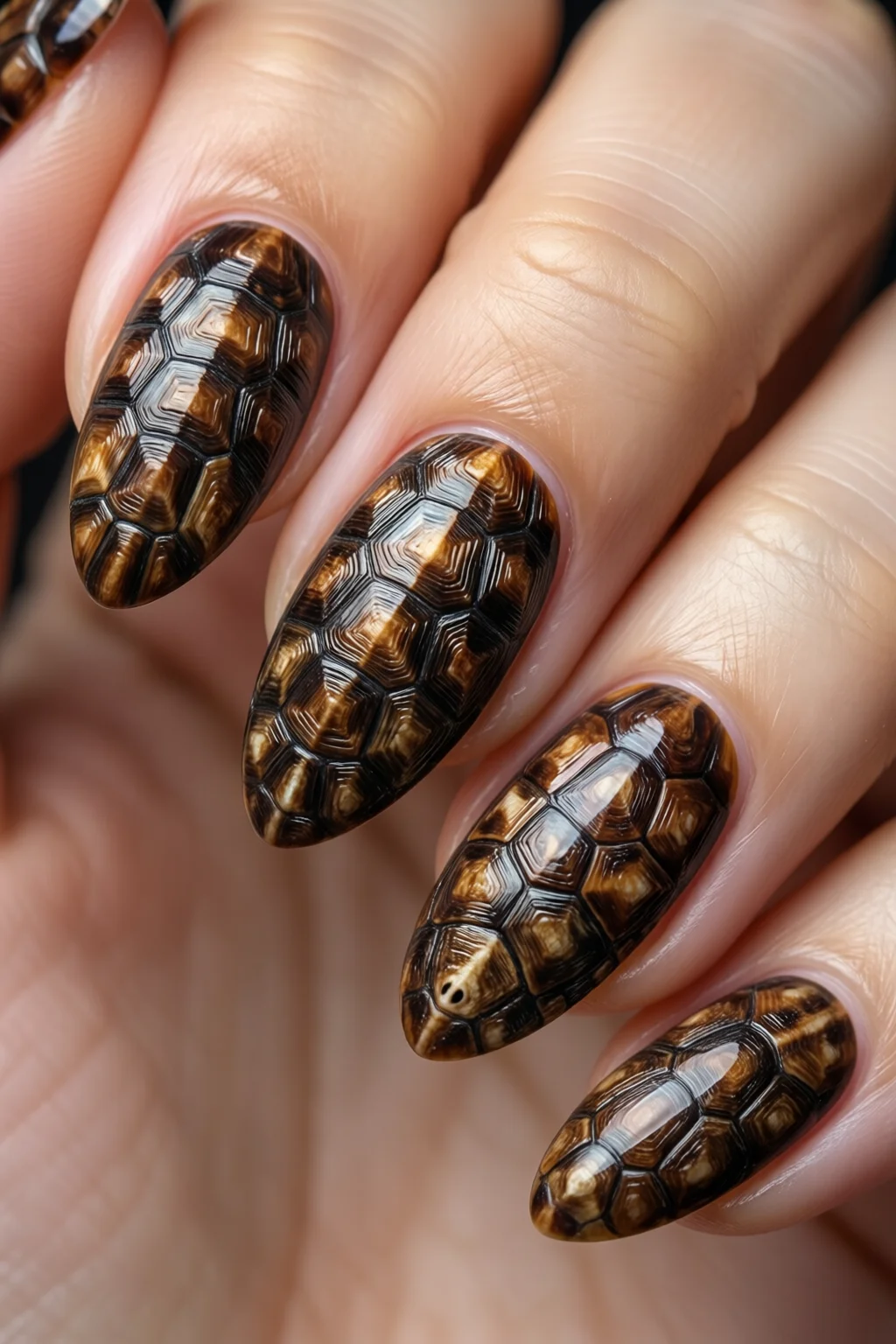 tortoise shell nails