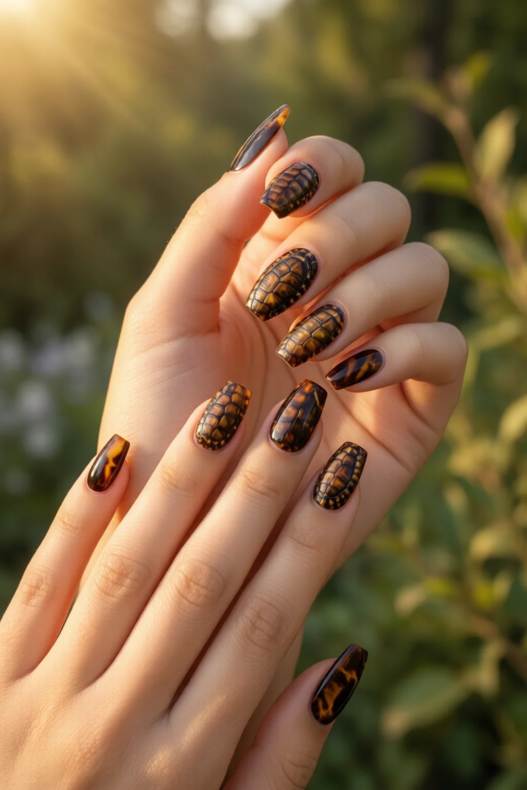 tortoise shell nails