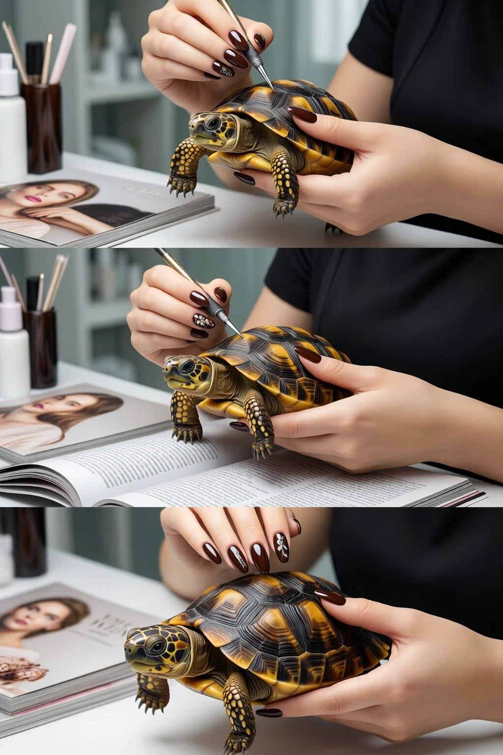 tortoise shell nails