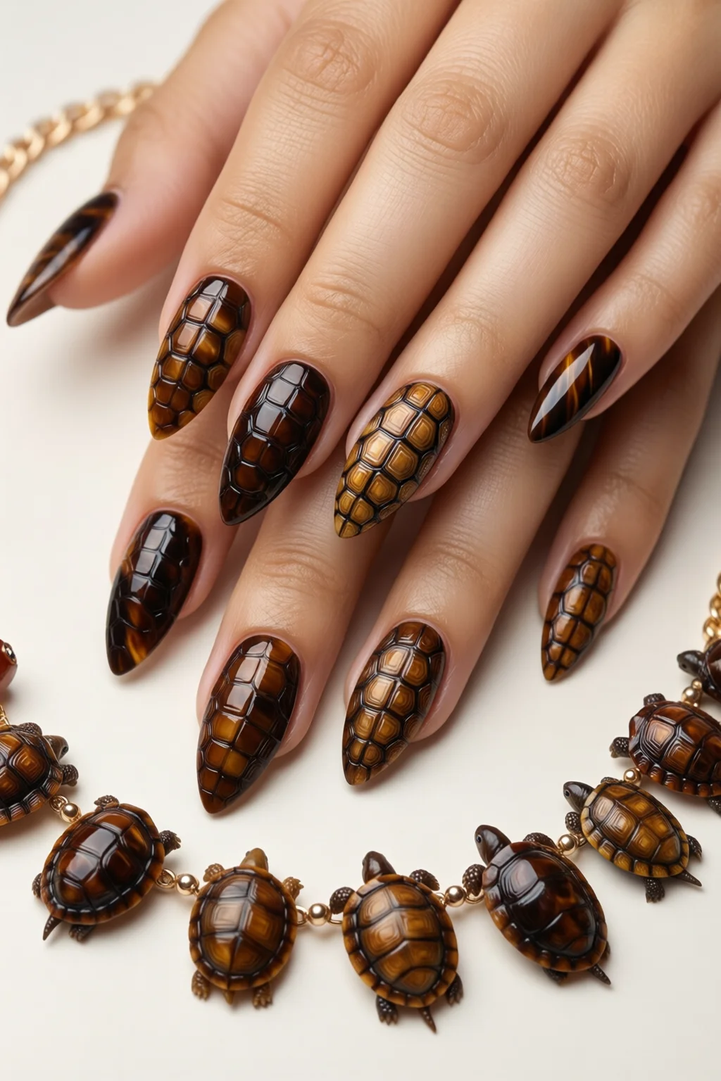 tortoise shell nails