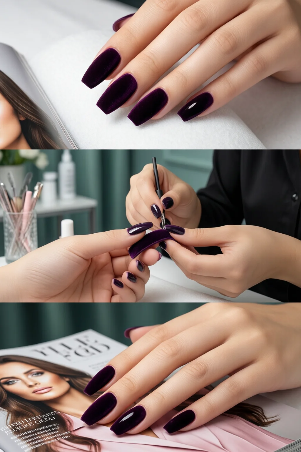 velvet magnetic nails