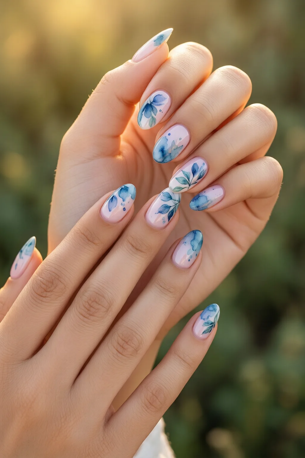 watercolor nails