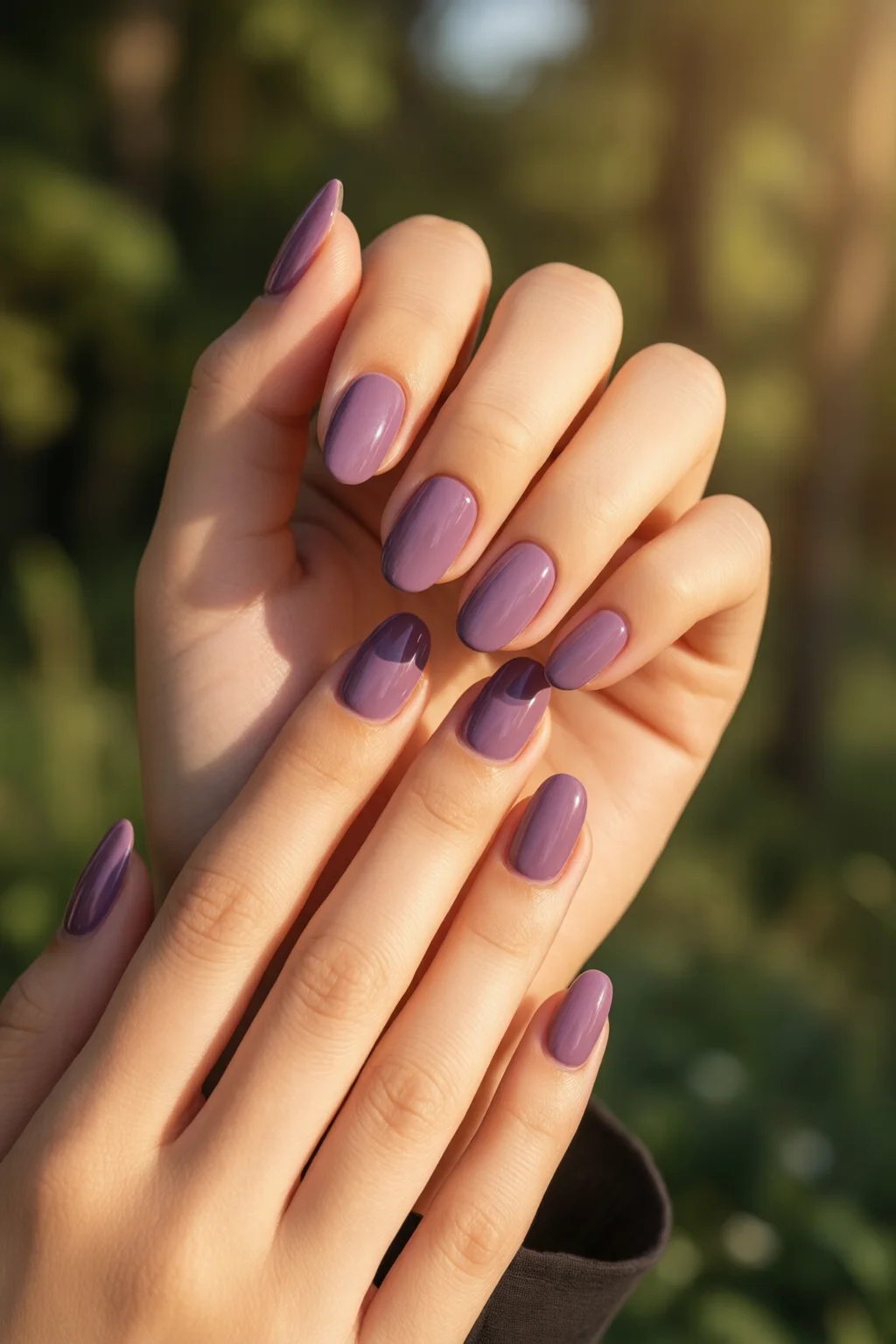 Y2K mauve nails